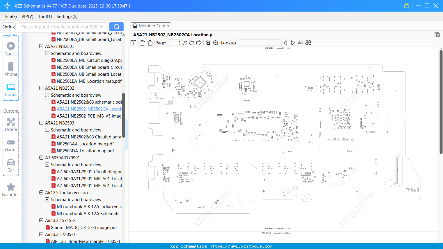 Laptop Xiaomi A5A21 NB2502_NB2502CA Location